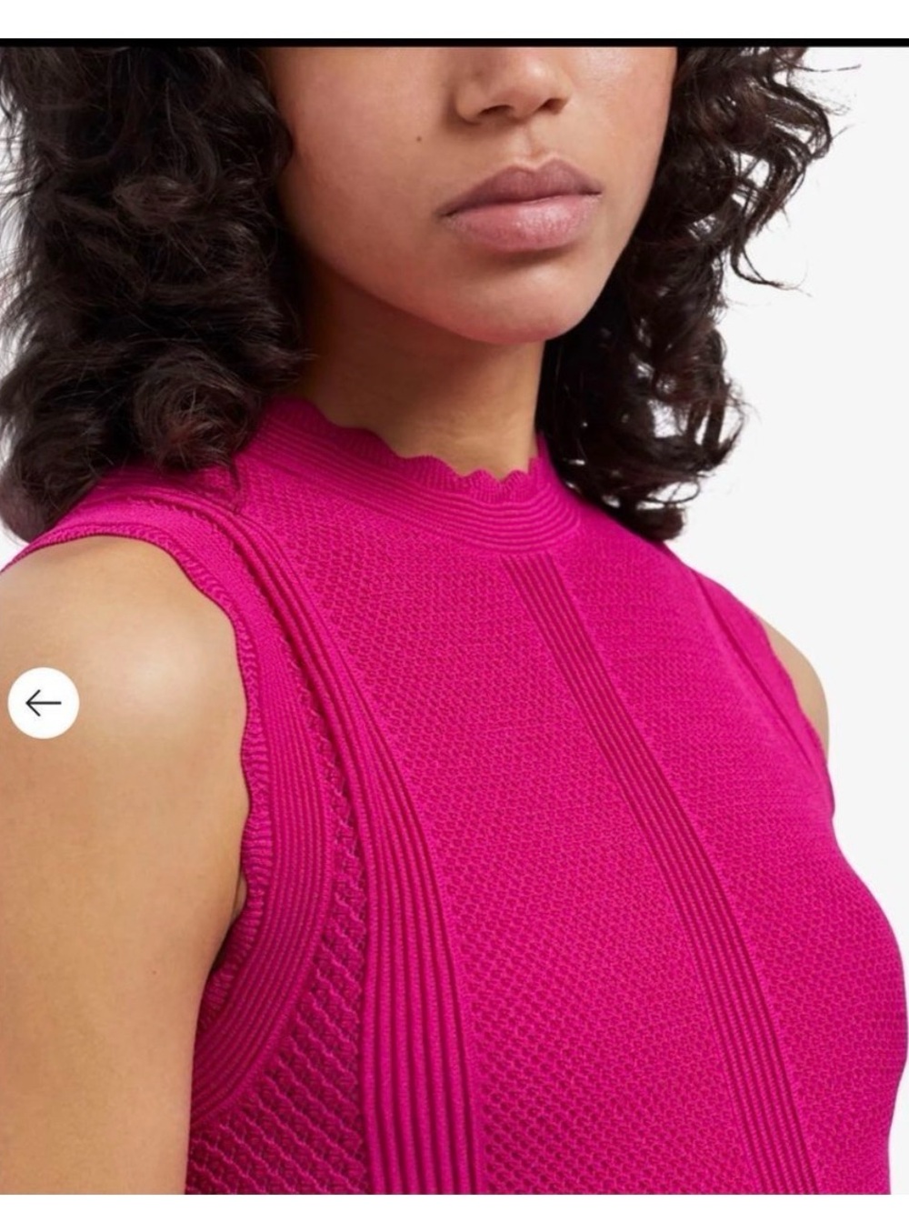 The Kooples Fuchsia Pink Knit Mini Dress